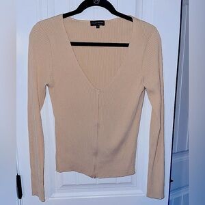 Italian front zip sweater